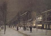 Boulevard Barbes-Roche-chouart in de winter (san24) Hippolyte camille delpy